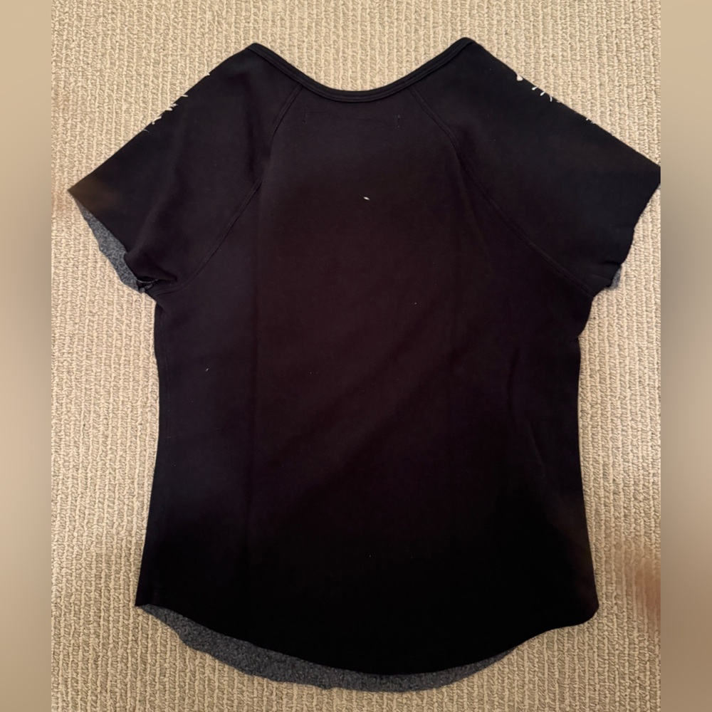Raquel Allegra Black and White Splatter Tee - Picture 4 of 4